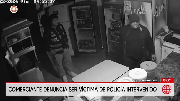 Comerciante denuncia a policía que cumple prisión preventiva por intervención ilegal. Foto: América Noticias