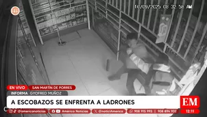 A escobazos se enfrenta a ladrones en San Martín de Porres. Foto y video: América Noticias