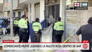 Comerciante muere jugando la ruleta rusa dentro de bar en Huancayo. Foto y video: América Noticias