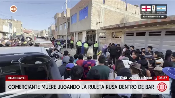 Comerciante muere jugando la ruleta rusa dentro de bar en Huancayo. Foto: América Noticias Comerciante muere jugando la ruleta rusa dentro de bar en Huancayo. Foto: América Noticias