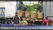 Comerciantes del Mercado de Frutas preocupados por su centro de trabajo. Foto: Canal N