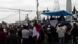 Comerciantes protestan en el Gobierno Regional de Arequipa /Fuente: Canal N