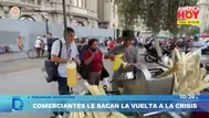 Comerciantes se las ingenian para afrontar la crisis