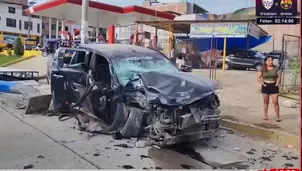 Comisario ebrio causa accidente en Jaén y deja dos heridos. Foto y video: América Noticias