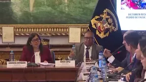 La Comisión de Constitución de la Cámara de Diputados, presidida por Gianinna Avendaño (JP), debate el predictamen para archivar la solicitud del Ejecutivo para legislar en 66 materias por 120 días. Video: Canal N