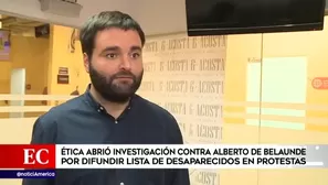 Alberto de Belaunde, congresista. América Noticias