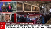 Comisión de Venecia. Foto y video: América Noticias