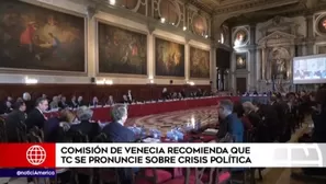 Comisión de Venecia recomienda que el Tribunal Constitucional se pronuncie sobre crisis política. Foto y video: América Noticias