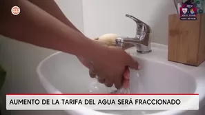Se incrementará tarifa del agua. América Noticias