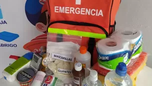 Indeci considera la mochila de emergencia como medida importante ante una emergencia / Foto: Andina