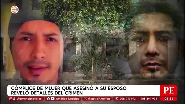 Cómplice de mujer que asesinó a su esposo reveló detalles del crimen. Foto: Unidad de investigación