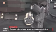Compra millonaria de armas para la PNP sin un concurso público