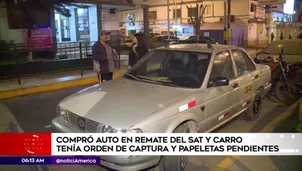 Auto rematado por el SAT. América Noticias