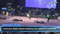 El primer concierto presencial en el Parque de la Exposición