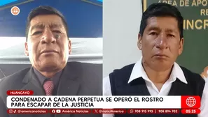 Condenado a cadena perpetua se operó el rostro para escapar de la justicia en Huancayo. Foto y video: América Noticias