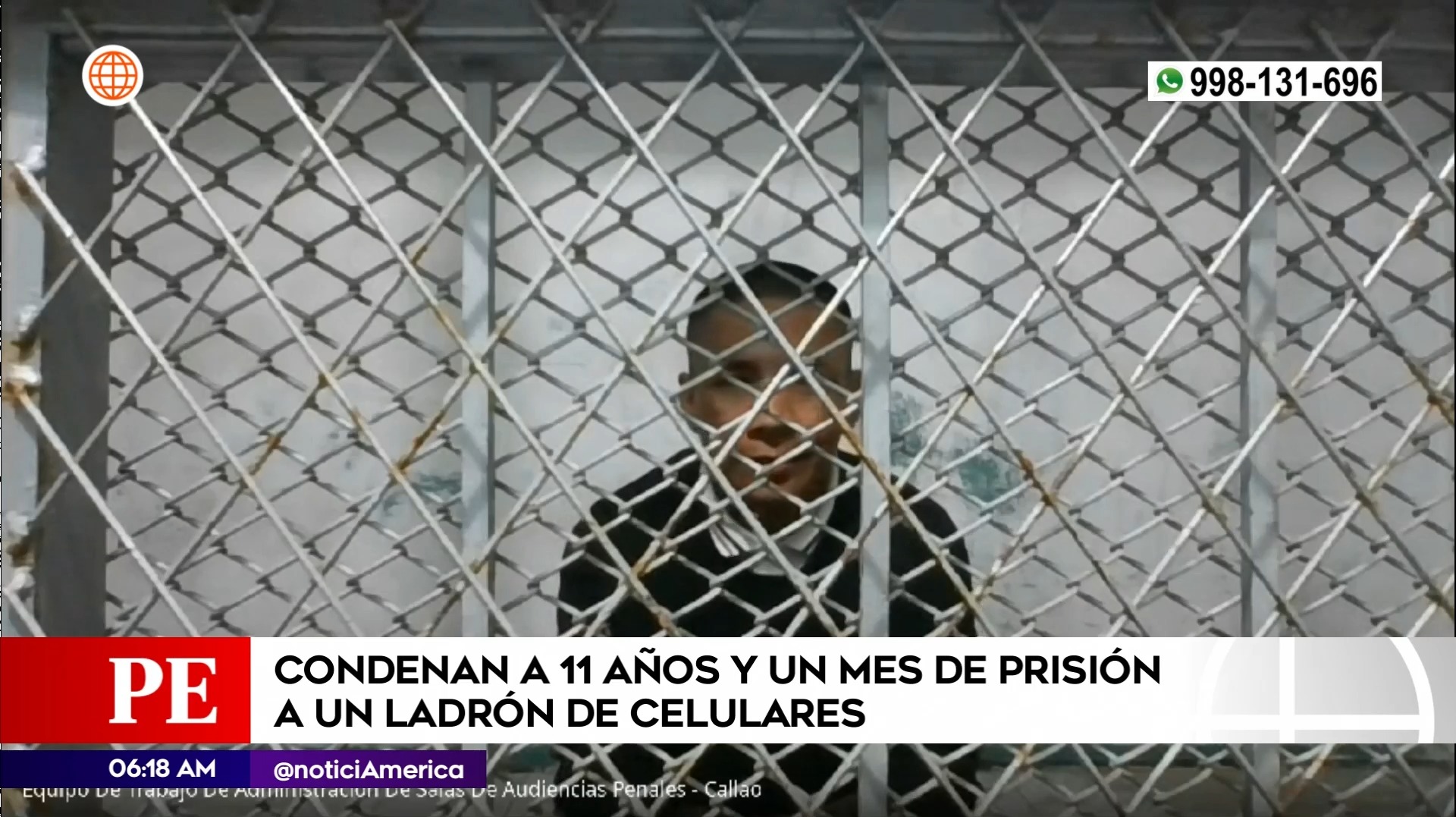 Condenado por robo de celular | Imagen: América Noticias