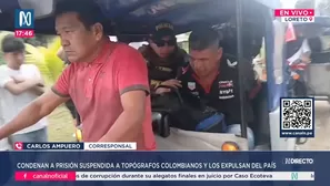 Condenan a prisión suspendida a topógrafos colombianos y los expulsan del país