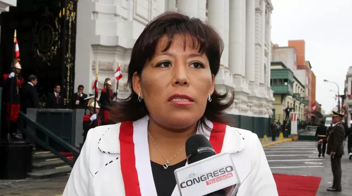 Natalie Condori. Foto: Congreso Natalie Condori. Foto: Congreso