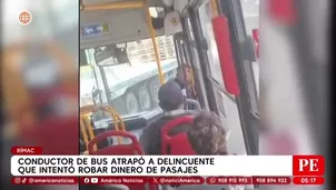 Conductor atrapa a ladrón que robó dinero de pasajes en el Rímac. Foto y video: América Noticias