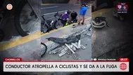 Conductor atropella a dos ciclistas y huye en la Costa Verde