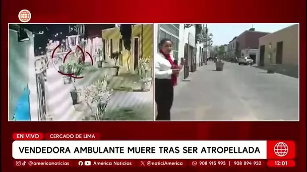 Atropello en el Centro de Lima deja mujer muerta en la vía / América Noticias Atropello en el Centro de Lima deja mujer muerta en la vía / América Noticias