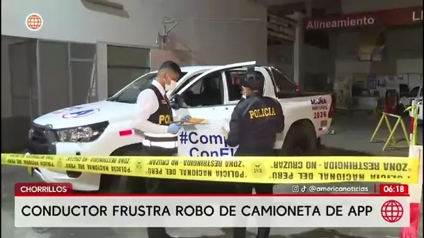 Intentan asaltar camioneta de APP en grifo de Chorrillos/ América Noticias Intentan asaltar camioneta de APP en grifo de Chorrillos/ América Noticias