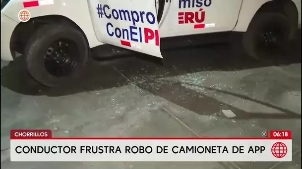 Chofer repele ataque armado contra camioneta de APP en Chorrillos/ América Noticias Chofer repele ataque armado contra camioneta de APP en Chorrillos/ América Noticias