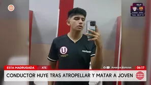 Conductor huye tras atropellar y matar a joven en Ate Vitarte. Foto y video: América Noticias