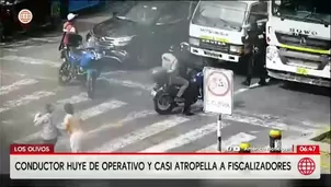 Sujetó pasó luz roja y protagonizó peligrosa persecución antes de ser detenido por serenos y policías. / Video: América Noticias