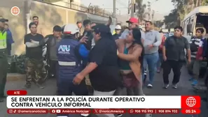 Conductor informal causó triple choque tras resistirse a operativo en Ate. Foto y video: América Noticias