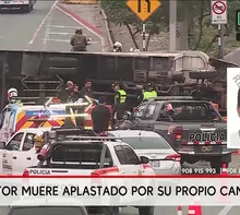 Conductor muere aplastado por su propio camión en El Agustino. Foto y video: América Noticias