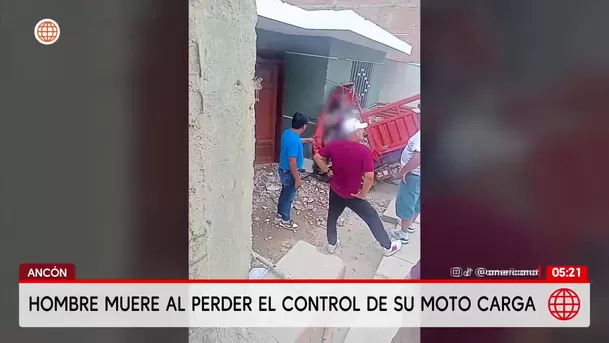 Conductor muere tras perder el control de su motocarga en pendiente de Ancón. Foto: América Noticias