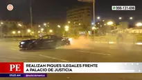 Piques ilegales frente al Palacio de Justicia. Foto y video: América Noticias