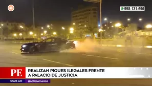 Piques ilegales frente al Palacio de Justicia. Foto y video: América Noticias