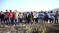 Protestas de trabajadores agrarios. Video: Canal N / Foto: El Comercio