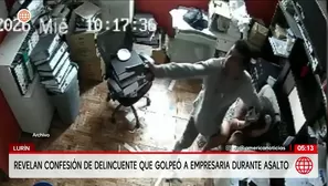 Revelan confesión de delincuente que golpeó a empresaria durante asalto. Foto y video: Unidad de investigación