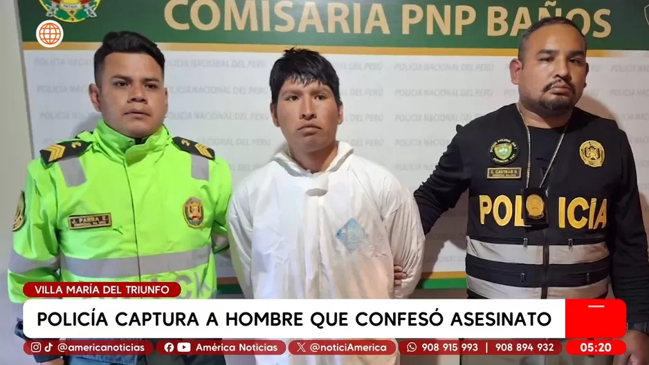 Detenido en Villa María del Triunfo