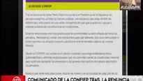 Comunicado de la Confiep