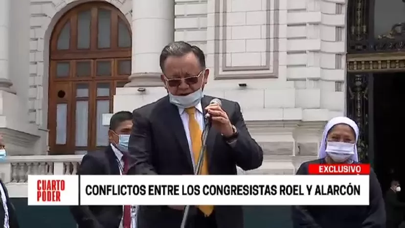 Conflictos entre los congresistas Luis Roel y Edgar Alarcón 