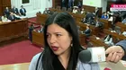 Congresista Ariana Orué denuncia extorsión y reglaje
