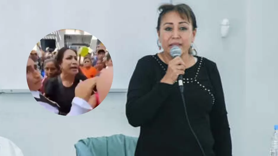 Elizabeth Medina fue abordada por manifestantes en Huánuco / Foto: Congreso