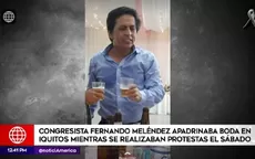 Congresista Fernando Meléndez apadrinó boda en Iquitos mientras se realizaban protestas - Noticias de fernanda