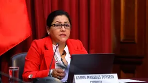 La congresista Karol Paredes / Video: Canal N