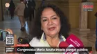 Congresista María Acuña invadió parque público
