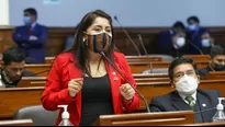 Congresista de Perú Libre presenta moción de censura contra María del Carmen Alva. Foto: Andina