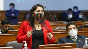 Congresista de Perú Libre presenta moción de censura contra María del Carmen Alva. Foto: Andina