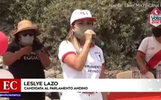 Candidata al Parlamento Andino participó de una actividad en Huaycán que finalizó con la entrega de donativos  - Noticias de huaycan