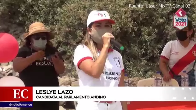 Candidata al Parlamento Andino participó de una actividad en Huaycán que finalizó con la entrega de donativos 