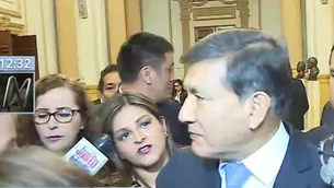 Ministro del Interior fue sorprendido por congresistas (Foto: Captura Canal N)