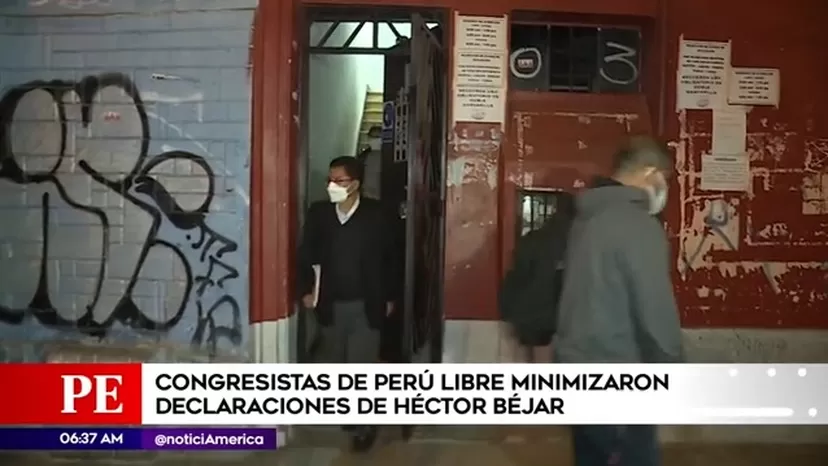 Congresistas de Perú Libre minimizaron declaraciones de Béjar
